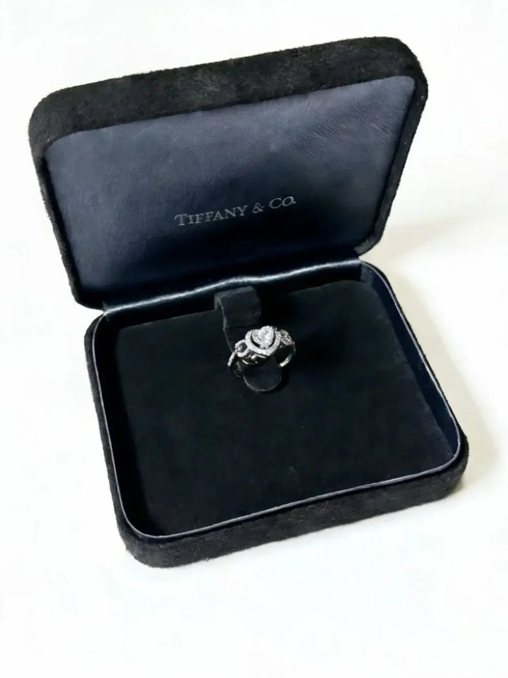 Tiffany & Co. Heart-Shaped Diamond Twisted Ring